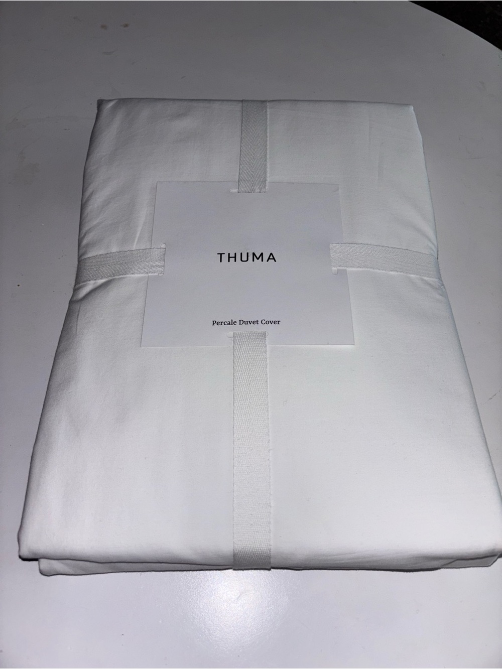 THUMA 100 % cotton White Percale Duvet Cover